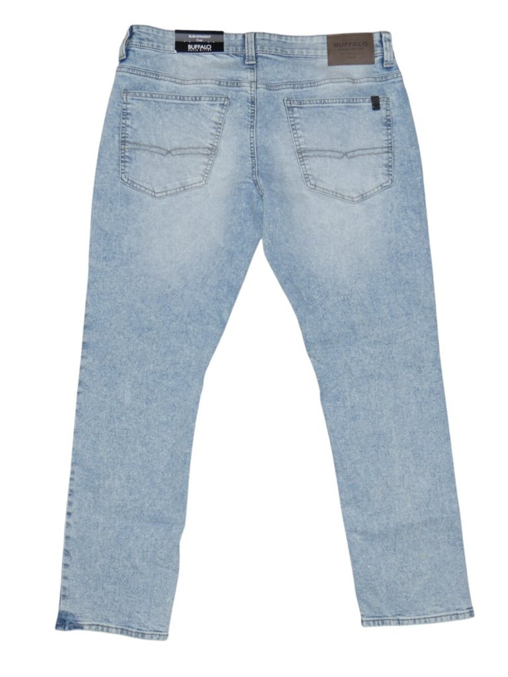 Buffalo David Bitton Men's Size 34x30 Slim Straight Fit Jeans Light Wash Evan